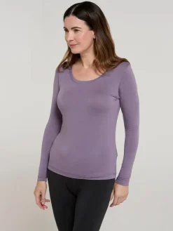 Discount Mountain Warehouse Keep The Heat Quick Drying Thermal Top Purple