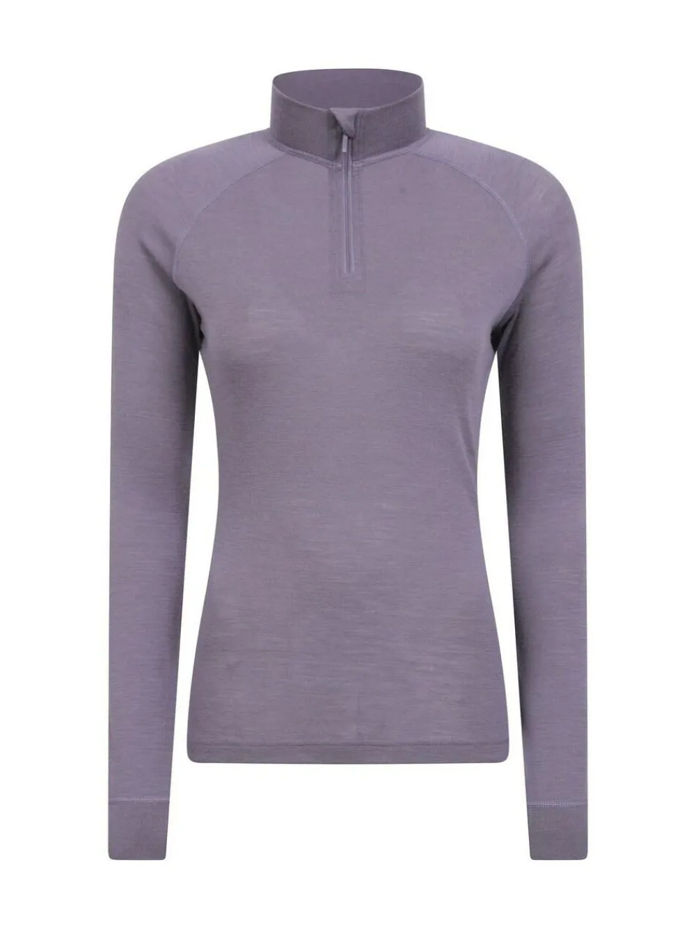 Mountain Warehouse Purple Womens Merino Zip Neck Thermal Top^Women Thermals