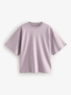 Next Multi 100% Cotton Boxy Short Sleeve T-Shirts 5 Pack^Women Nightwear|Tops & T-Shirts