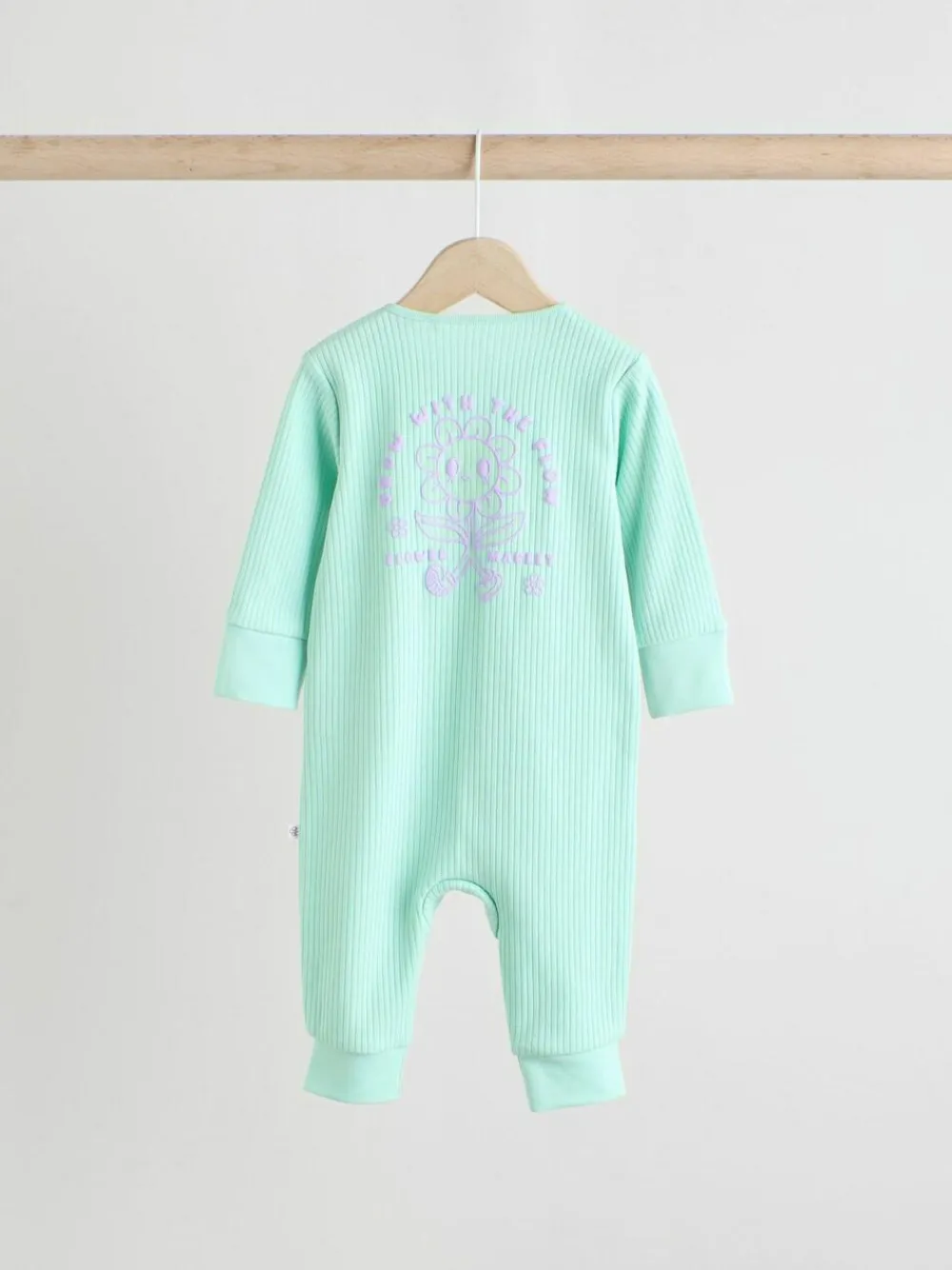 Next Multi 3 Pack Two Way Zip Baby Sleepsuits (0mths-3yrs)^ Nightwear