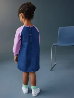Next Raglan Denim Dress (3mths-8yrs)^ Dresses|Dresses