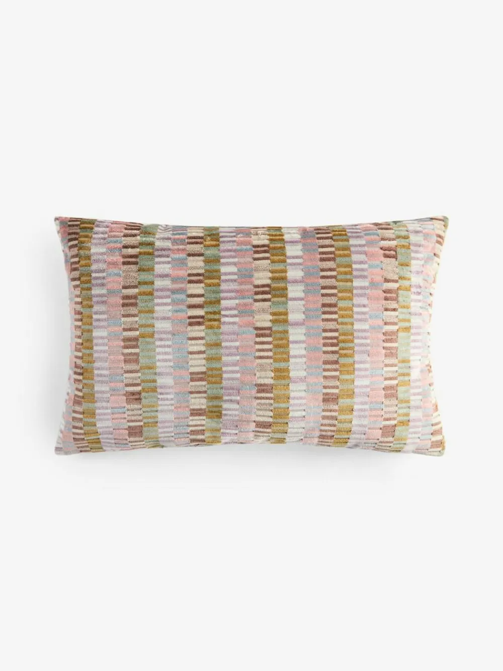 Next 40 x 59cm Cut Velvet Rio Blocks Cushion^ Cushions & Throws