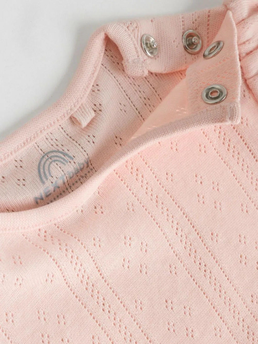 Next Multi Pastel Short Sleeve Pointelle Baby Bodysuits 5 Pack^ Bodysuits & Vests|Vests
