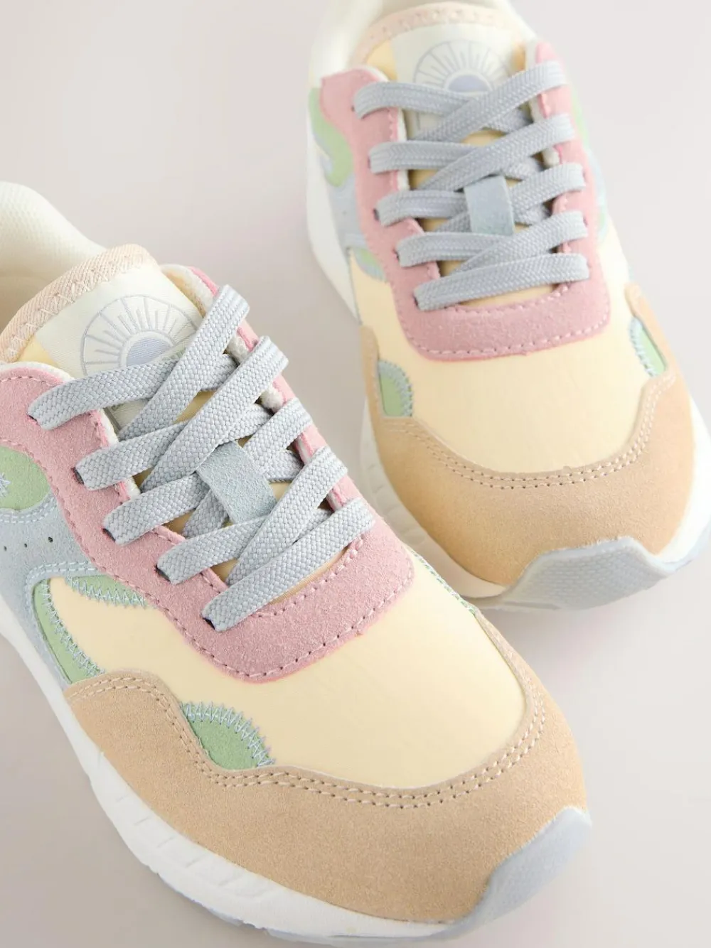 Next Standard Fit (F) Lace-Up Colourblock Trainers^ Sneakers|Boots