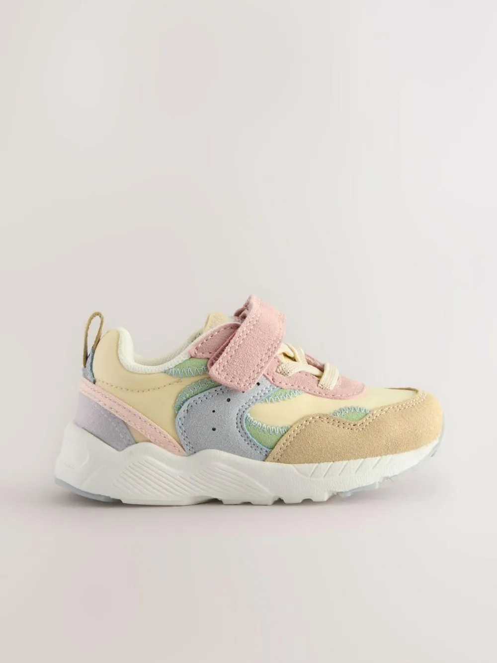 Next Standard Fit (F) Elastic Lace Touch Fasten Trainers^ Sneakers|Sneakers