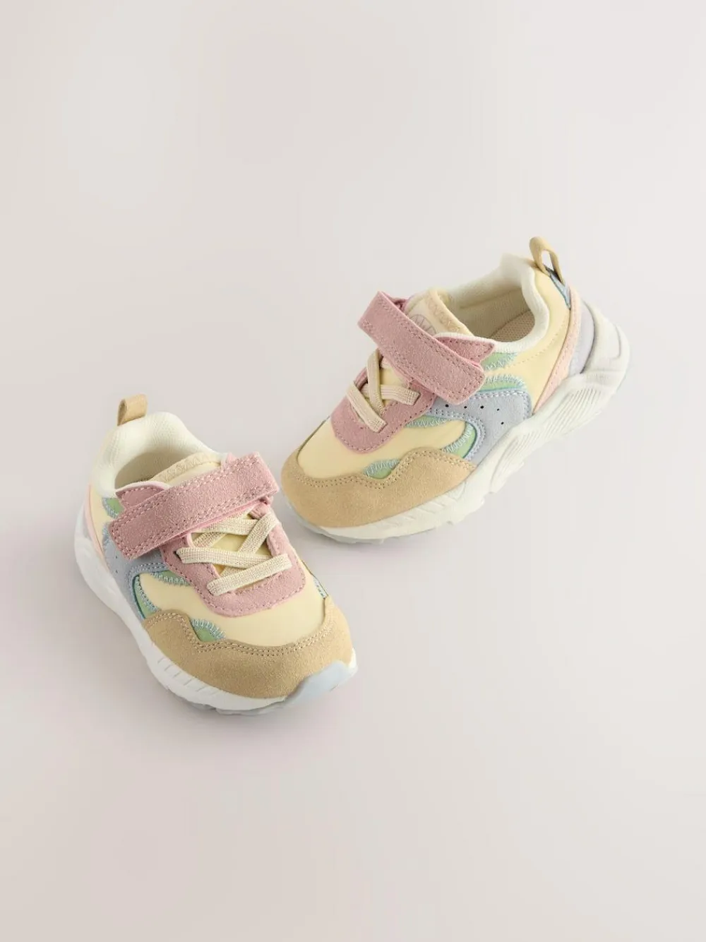 Next Standard Fit (F) Elastic Lace Touch Fasten Trainers^ Sneakers|Sneakers