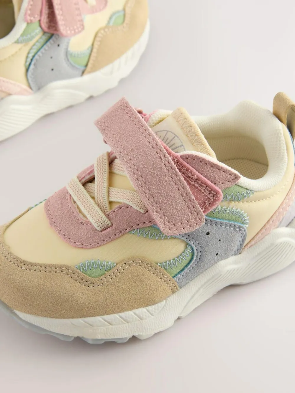 Next Standard Fit (F) Elastic Lace Touch Fasten Trainers^ Sneakers|Sneakers