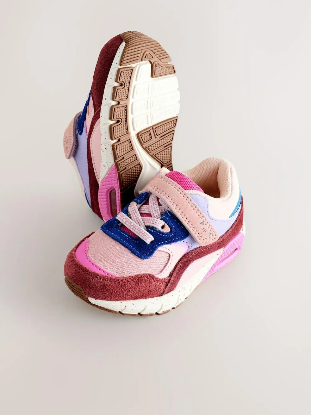 Outlet Next Elastic Lace Chunky Trainers Multi Pink