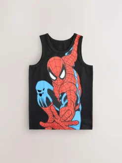 Next Multi Spiderman Vests 3 Pack (1.5-10yrs)^BOY Underwear|Vests