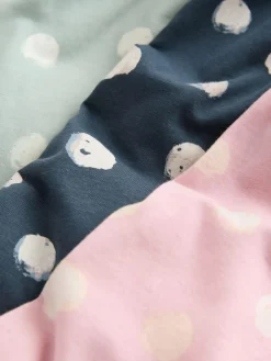 Online Next Multi Spot Long Sleeve Pyjamas 3 Pack