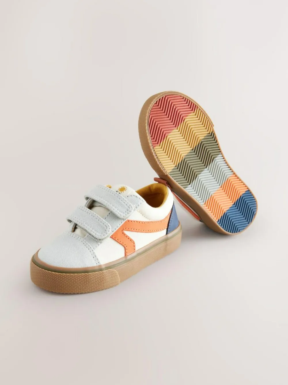 Best Next Wide Fit (G) Touch Fastening Skate Trainers Multi