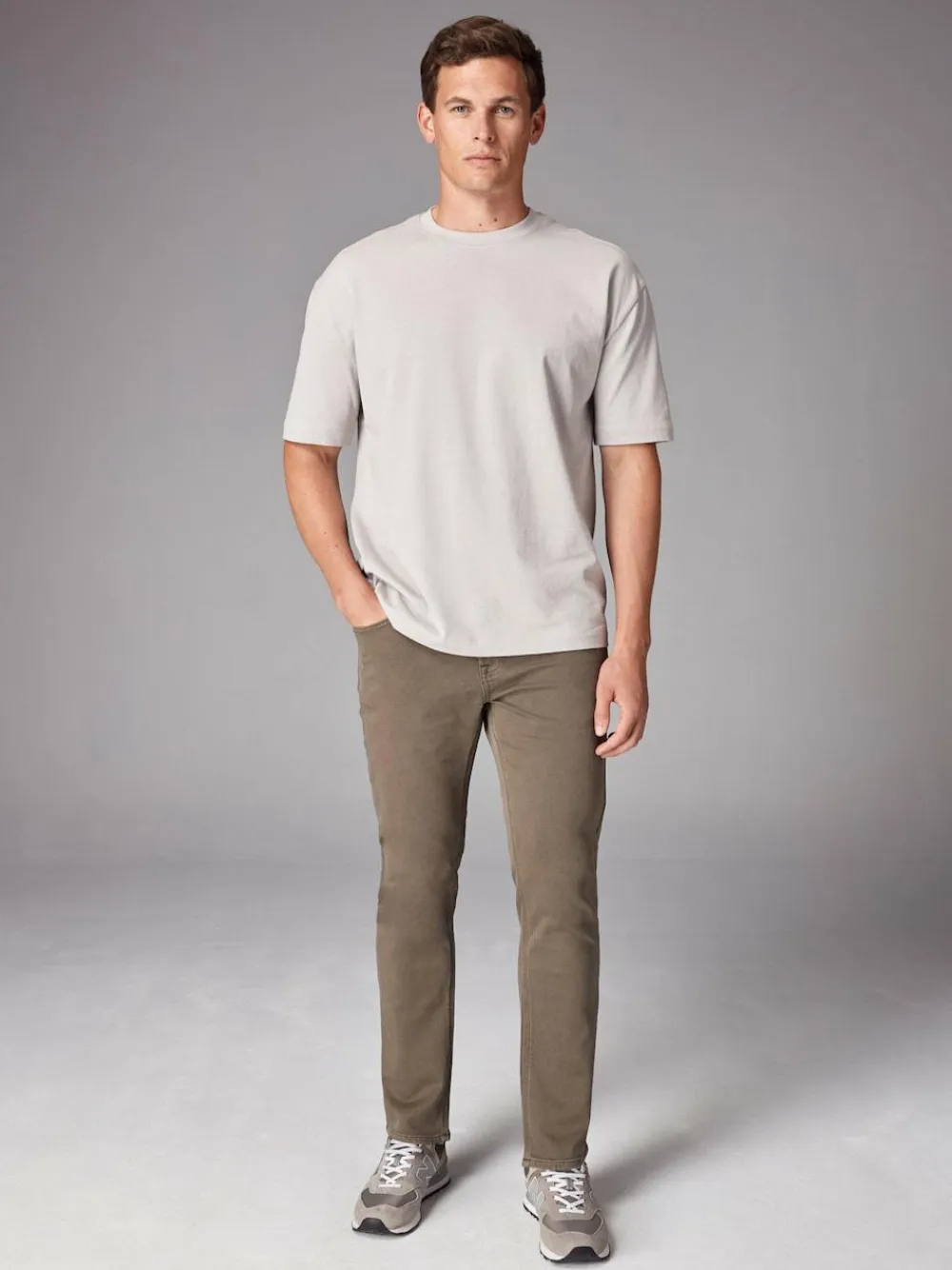 Outlet Next Mushroom Brown Slim Fit Comfort Stretch Jeans