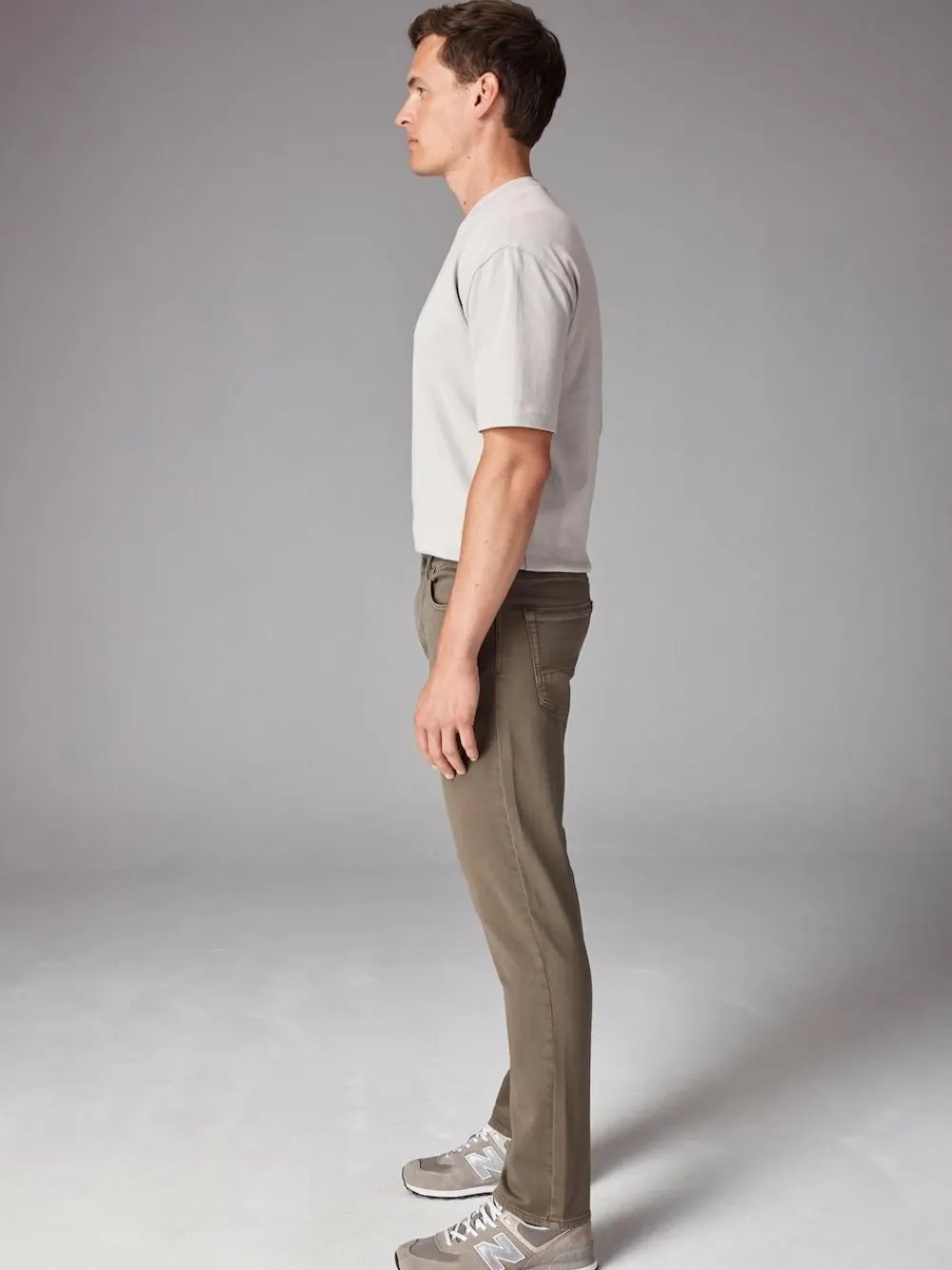 Outlet Next Mushroom Brown Slim Fit Comfort Stretch Jeans