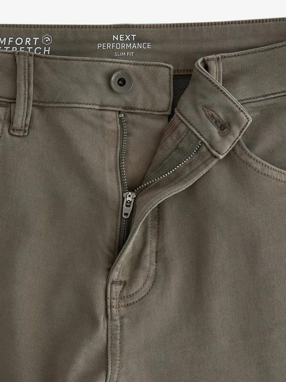 Outlet Next Mushroom Brown Slim Fit Comfort Stretch Jeans