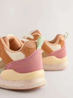Sale Next Colourblock Lace-Up Trainers Muted