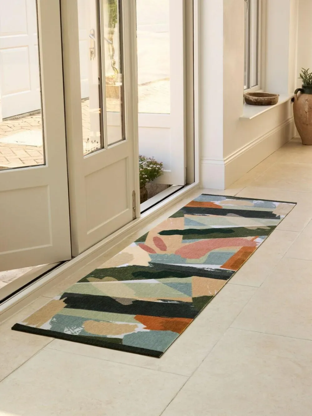 My Mat Green Studio Mural Runner^ Rugs & Runners