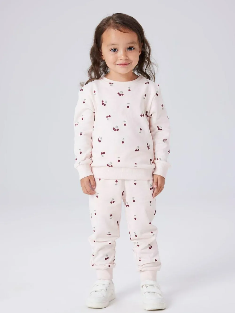 Best Name It Pink Cherry Print Sweatshirt