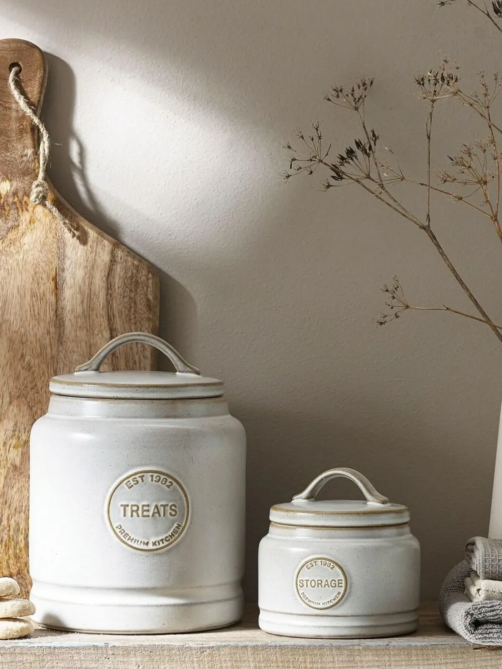 Hot Next Country Badge Treat Storage Jar Natural