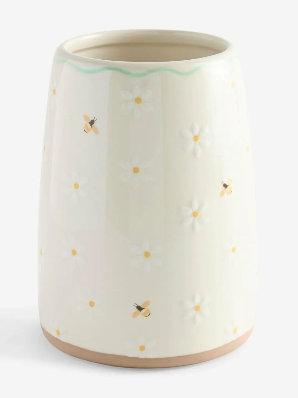 Next Natural Floral Ceramic Utensil Pot^ Storage & Organisation