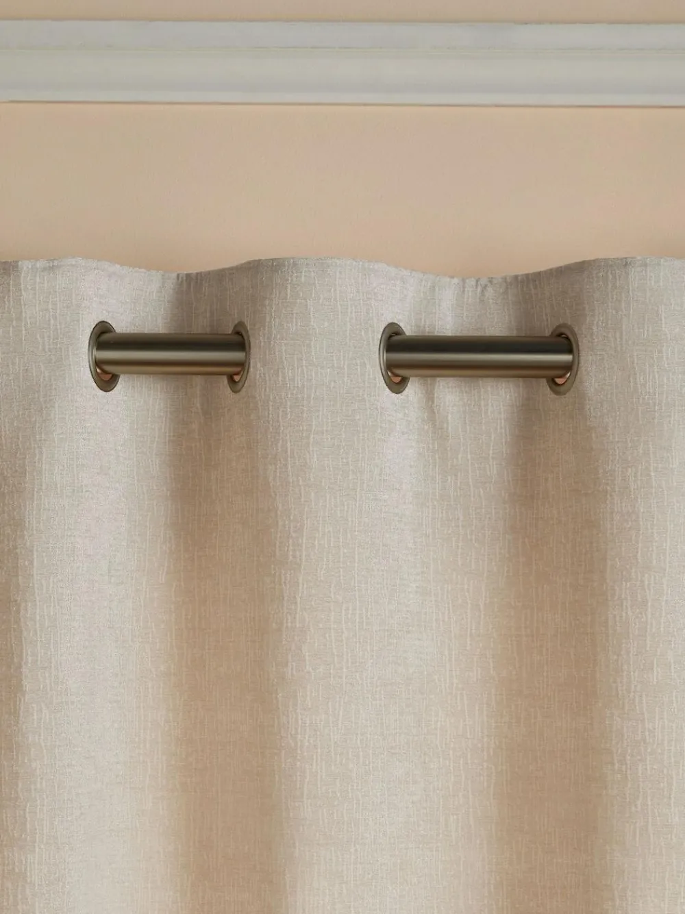 Discount Next Natural Light Heavyweight Chenille Eyelet Blackout/Thermal Curtains