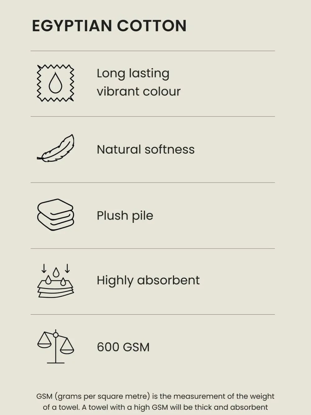 Next Natural Mink Egyptian Cotton Towel^ Towels & Bathmats