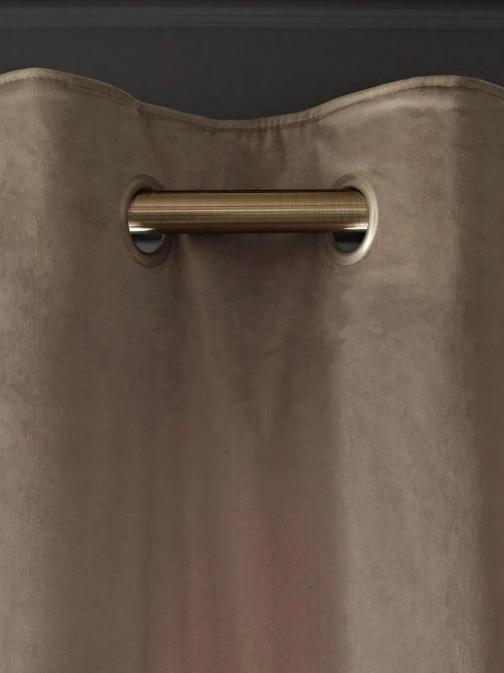 Next Natural Mink Matte Velvet Super Thermal Curtains^ Curtains & Blinds