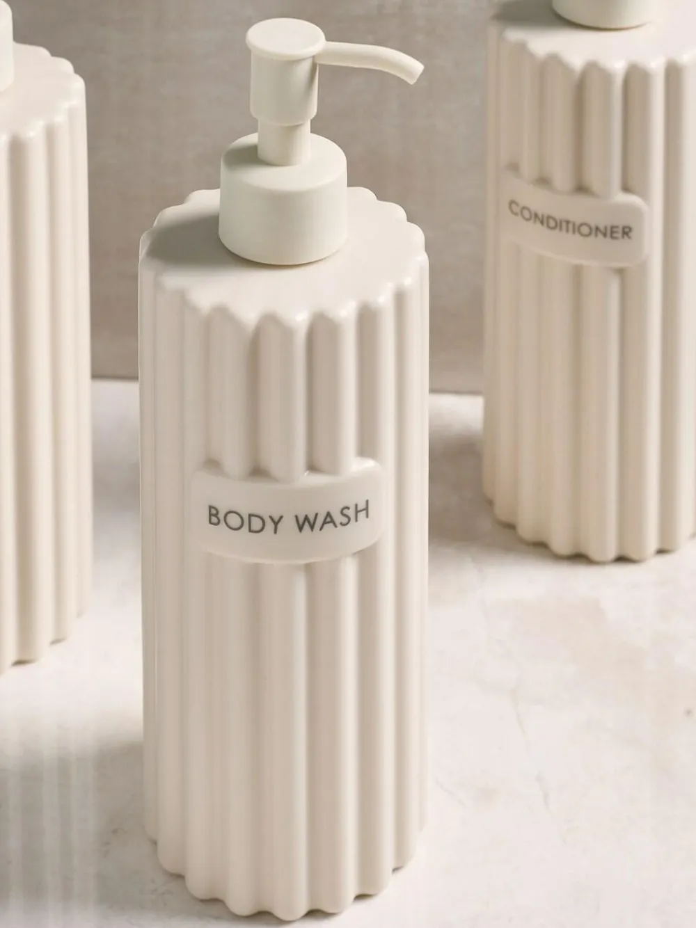 Next Rib Reusable Dispenser Bottles^ Bathroom Accessories