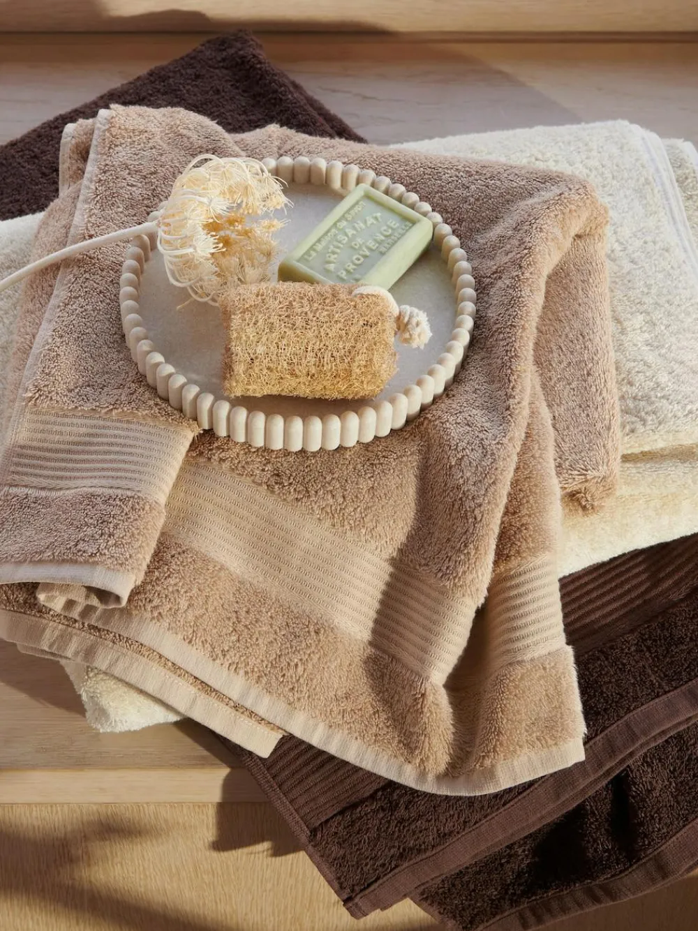Outlet Next Rib Round Tray Natural