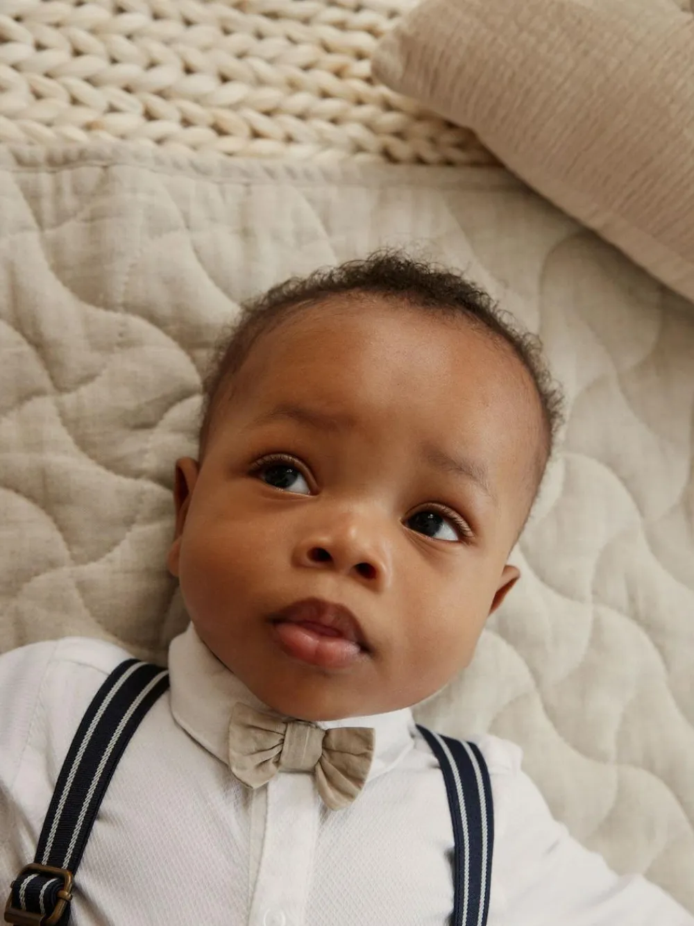 Online Next Navy Baby Shirt Trousers and Braces 4 Piece Set (0mths-2yrs)