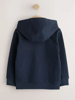 Discount Next 2 Pack Plain Zip Through Hoodie (3-16yrs) Navy Blue