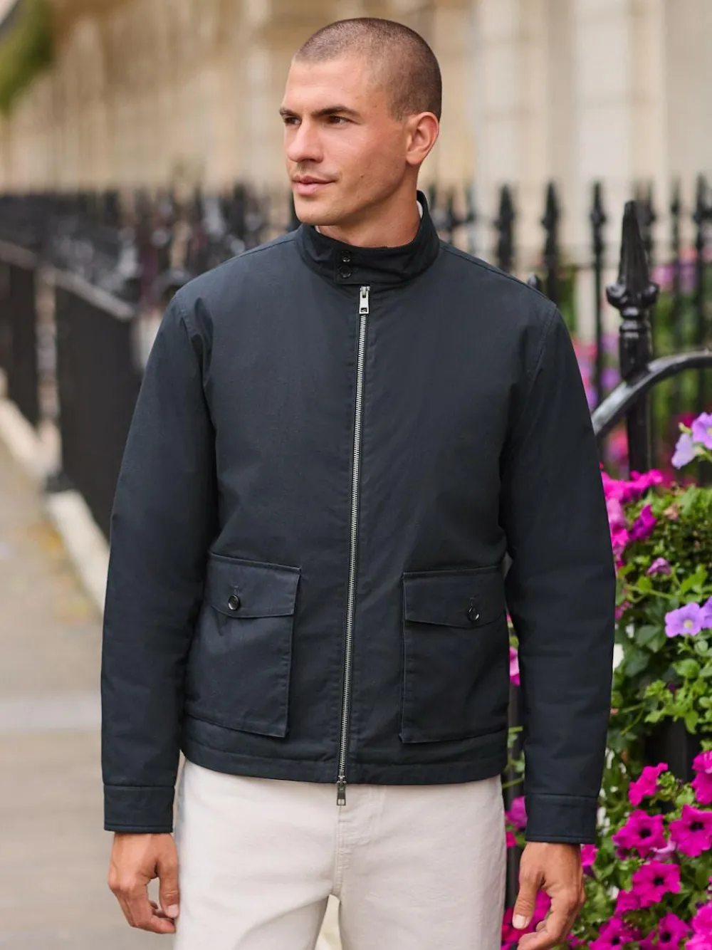 Next Borg Lined Shower Resistant Harrington Jacket^ Coats & Jackets|Coats & Jackets