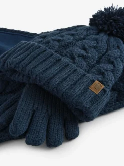Next Hat Gloves & Scarf 3 Piece Set (3-16yrs)^BOY Hats & Scratch Mitts|Baby Boys