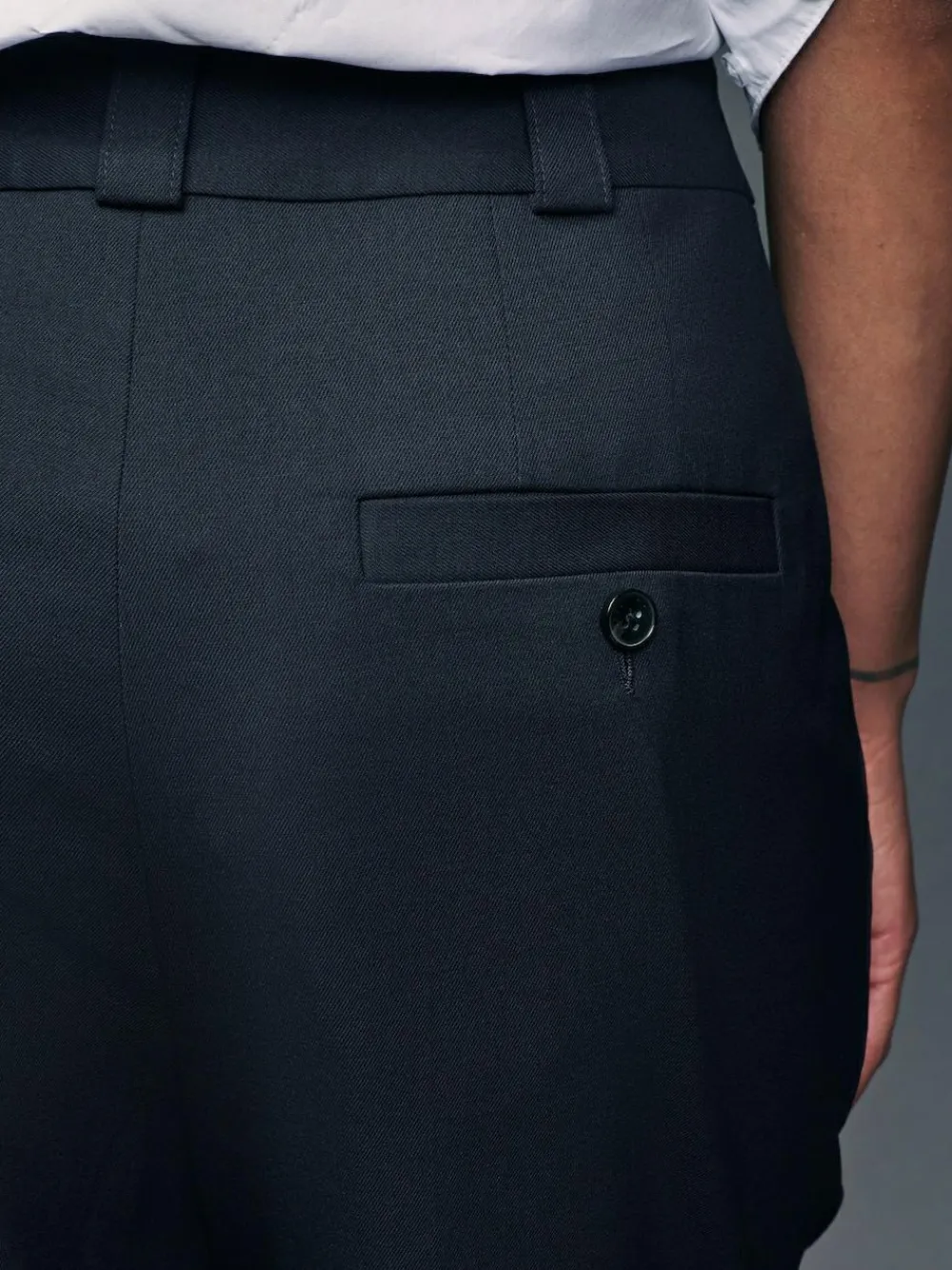 Next Navy Blue Heavy Duty Tailored Slim Fit Trousers^Women Suits & Tailoring|Pants