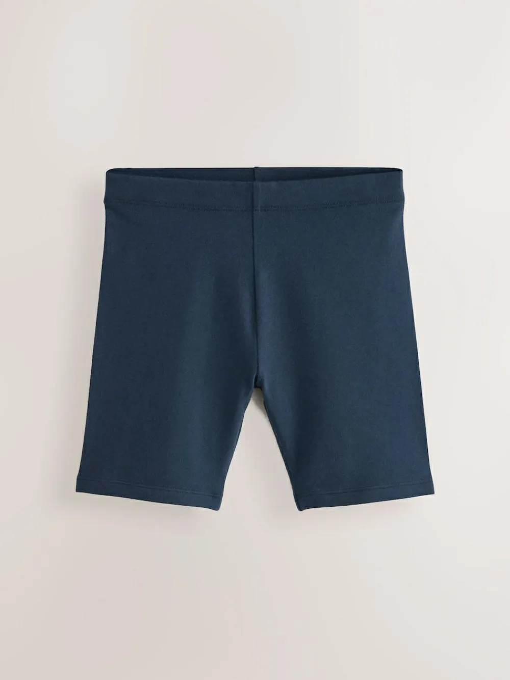 New Next Longer Length 2 Pack Cotton Rich Stretch Cycle Shorts (3-16yrs) Navy Blue