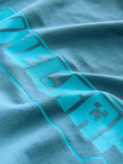 Next Navy Blue Minecraft Sequin T-Shirt (3-16yrs)^BOY T-Shirts