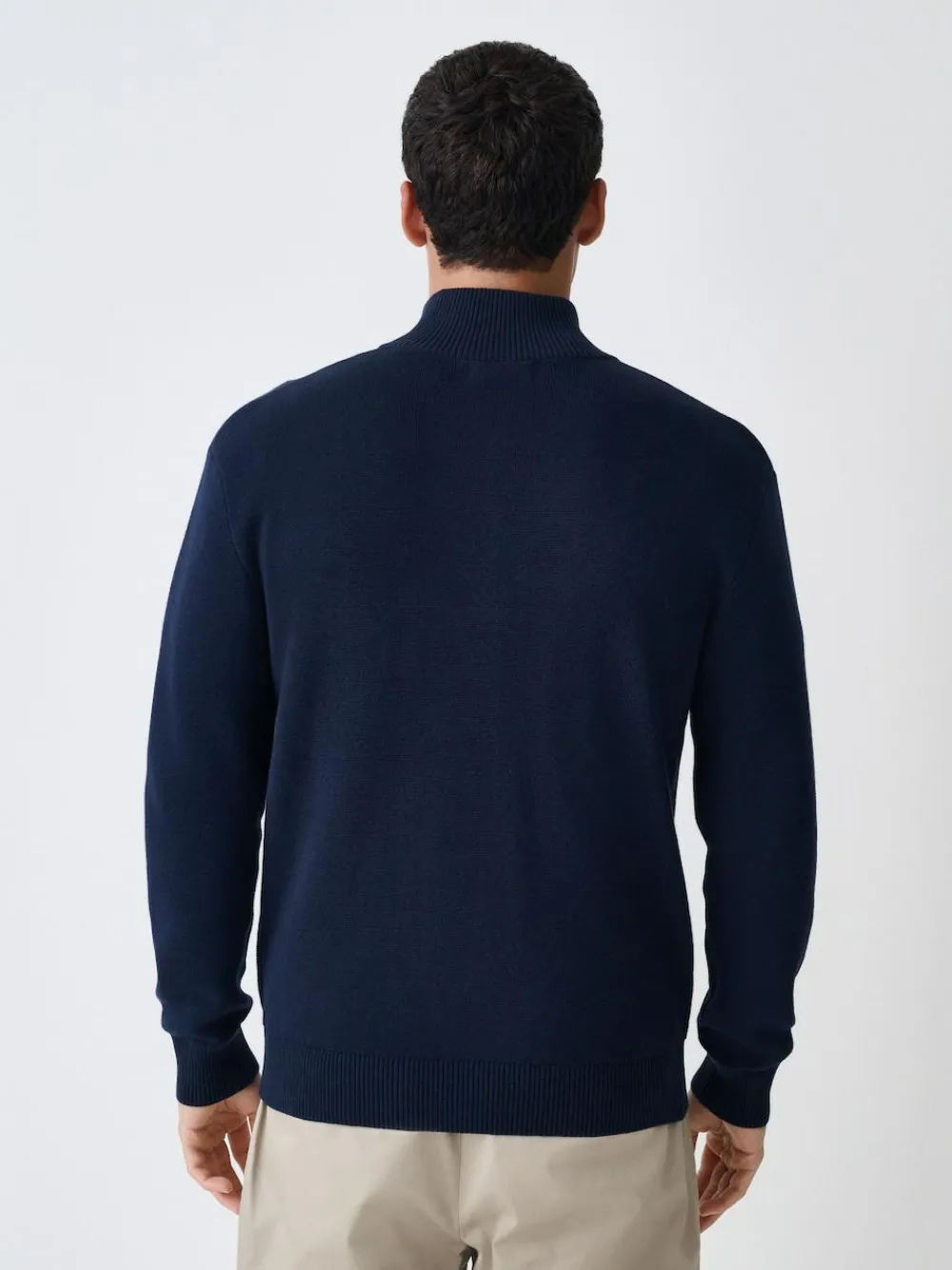 Next N.Premium Regular Fit 100% Cotton Premium Zip-Through Cardigan^ Knitwear|Knitwear