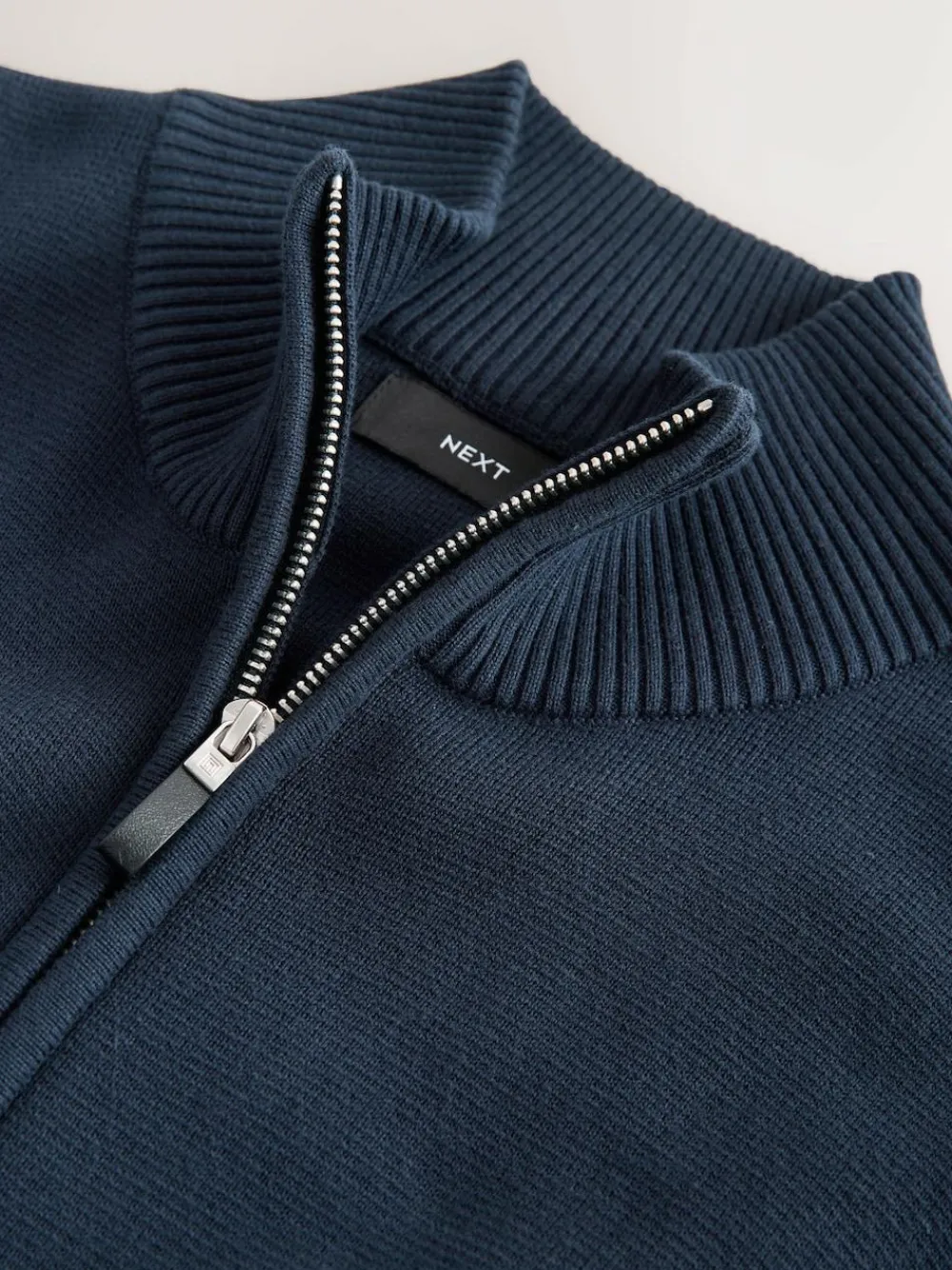 Next N.Premium Regular Fit 100% Cotton Premium Zip-Through Cardigan^ Knitwear|Knitwear