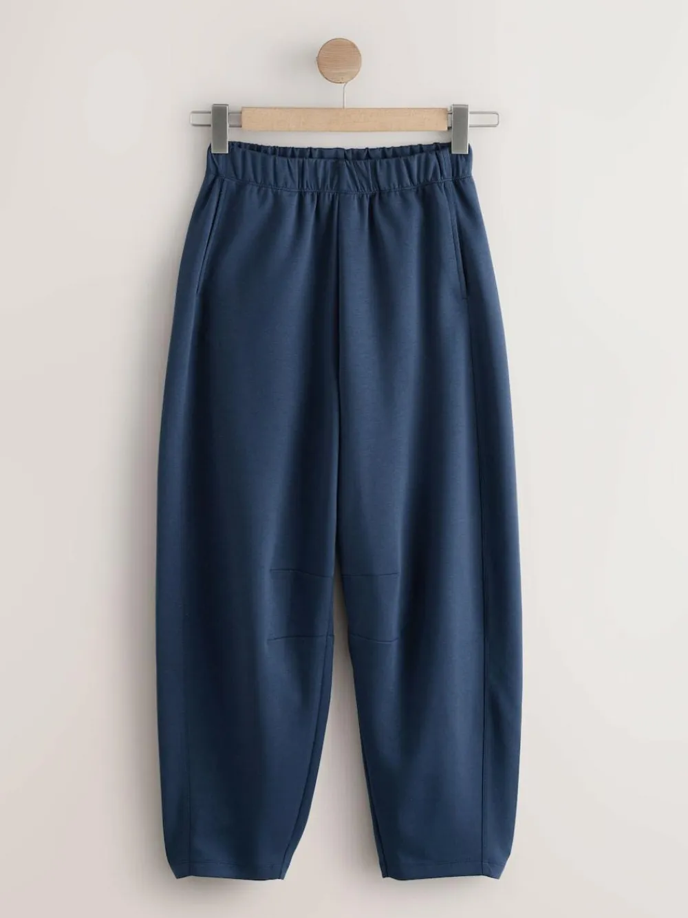 Best Next Premium Heavyweight Slinky Barrel Leg Joggers Navy Blue