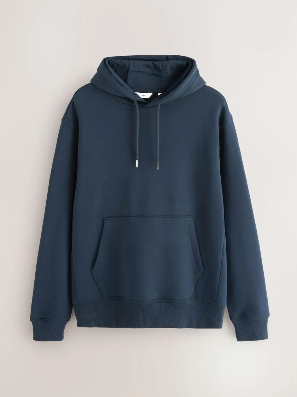 Clearance Next Navy Blue Regular Fit Heavyweight Cotton Rich Jersey Hoodie