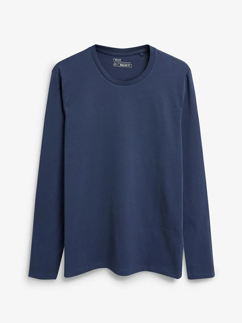 Next Navy Blue Regular Fit Long Sleeve Crew Neck T-Shirt^ Nightwear|Tops & T-Shirts