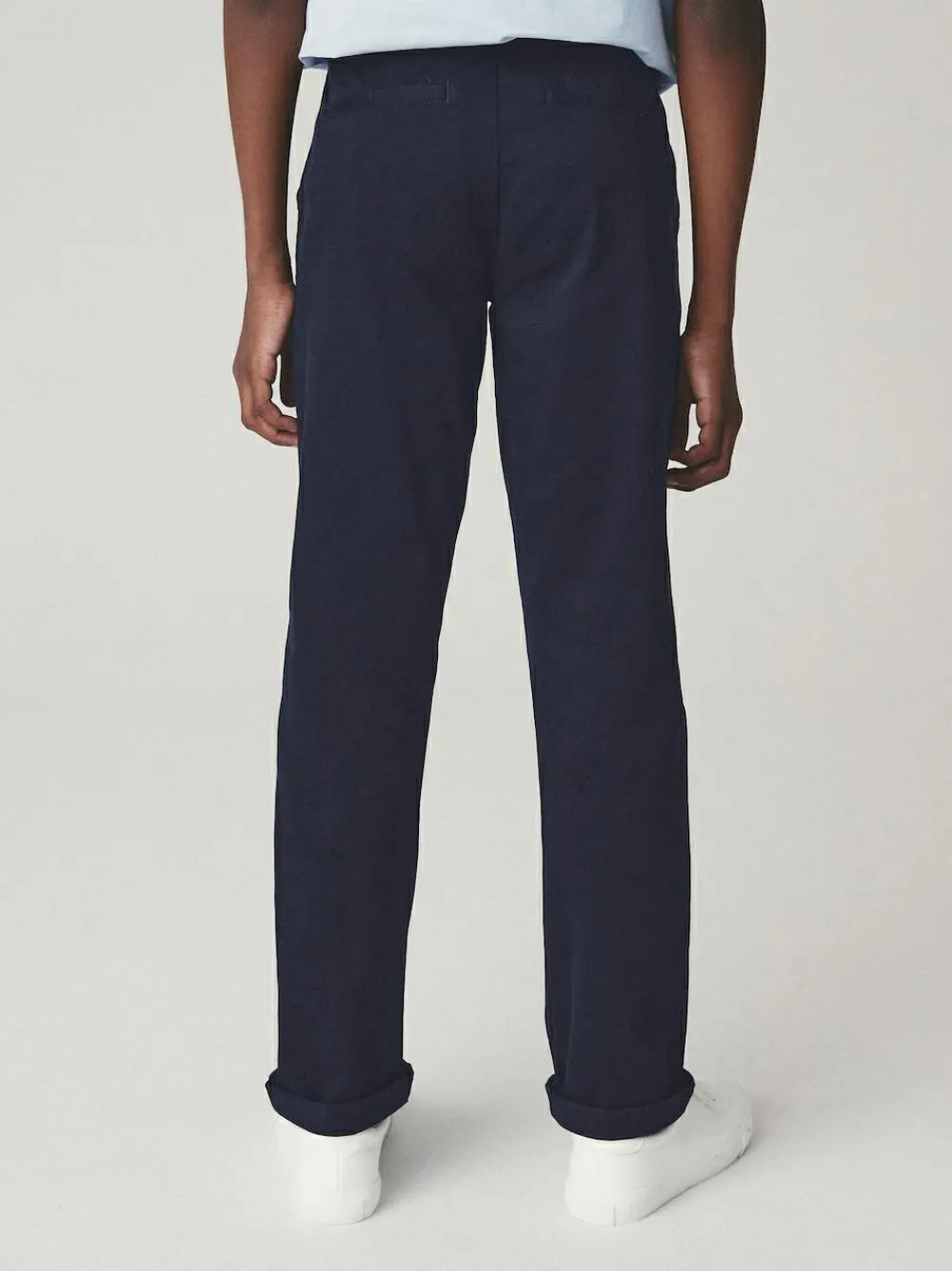 Best Next Navy Blue Regular Fit Stretch Chino Trousers (3-17yrs)