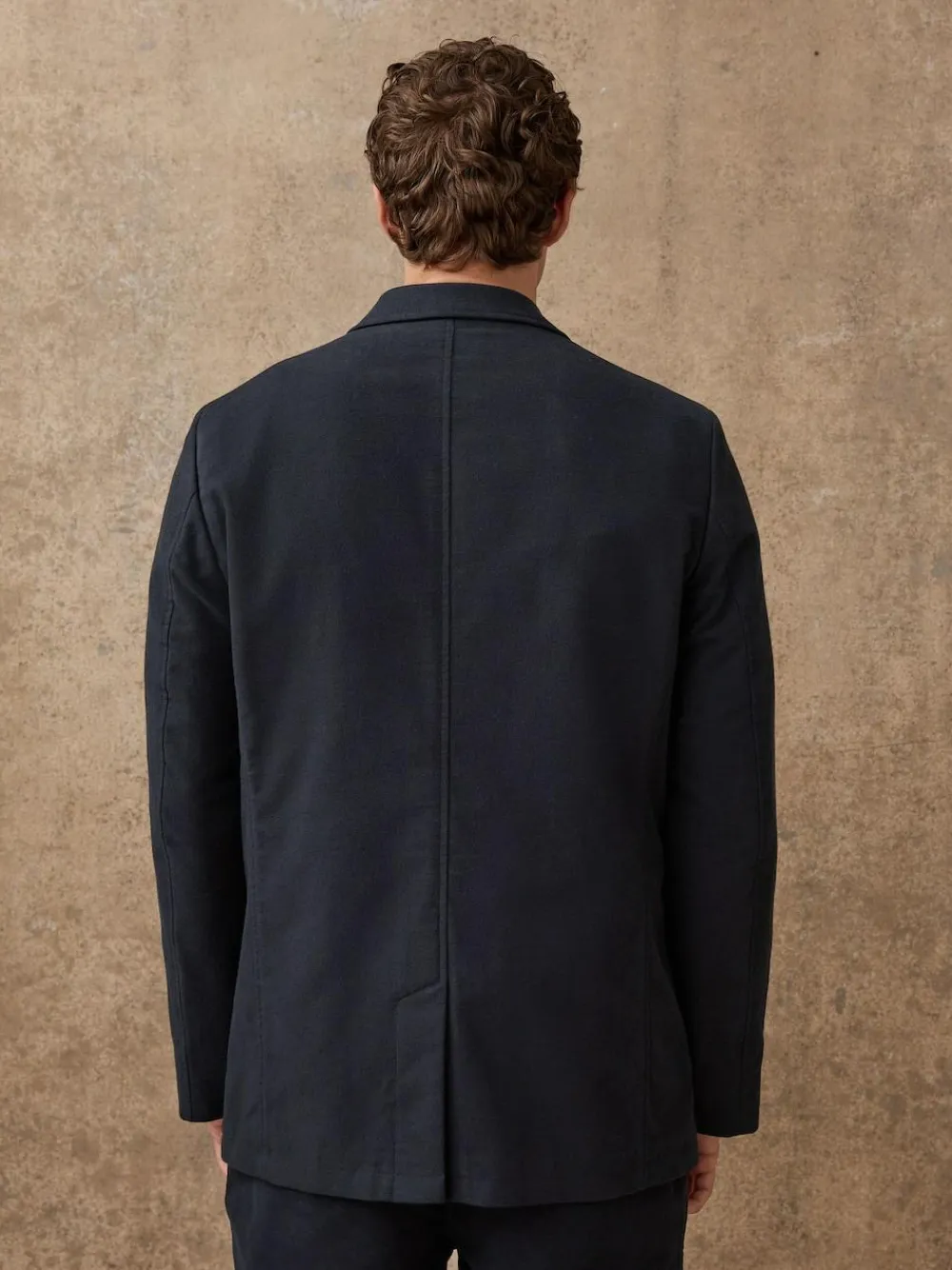 Clearance Next Relaxed Fit Cotton Suit Jacket Navy Blue