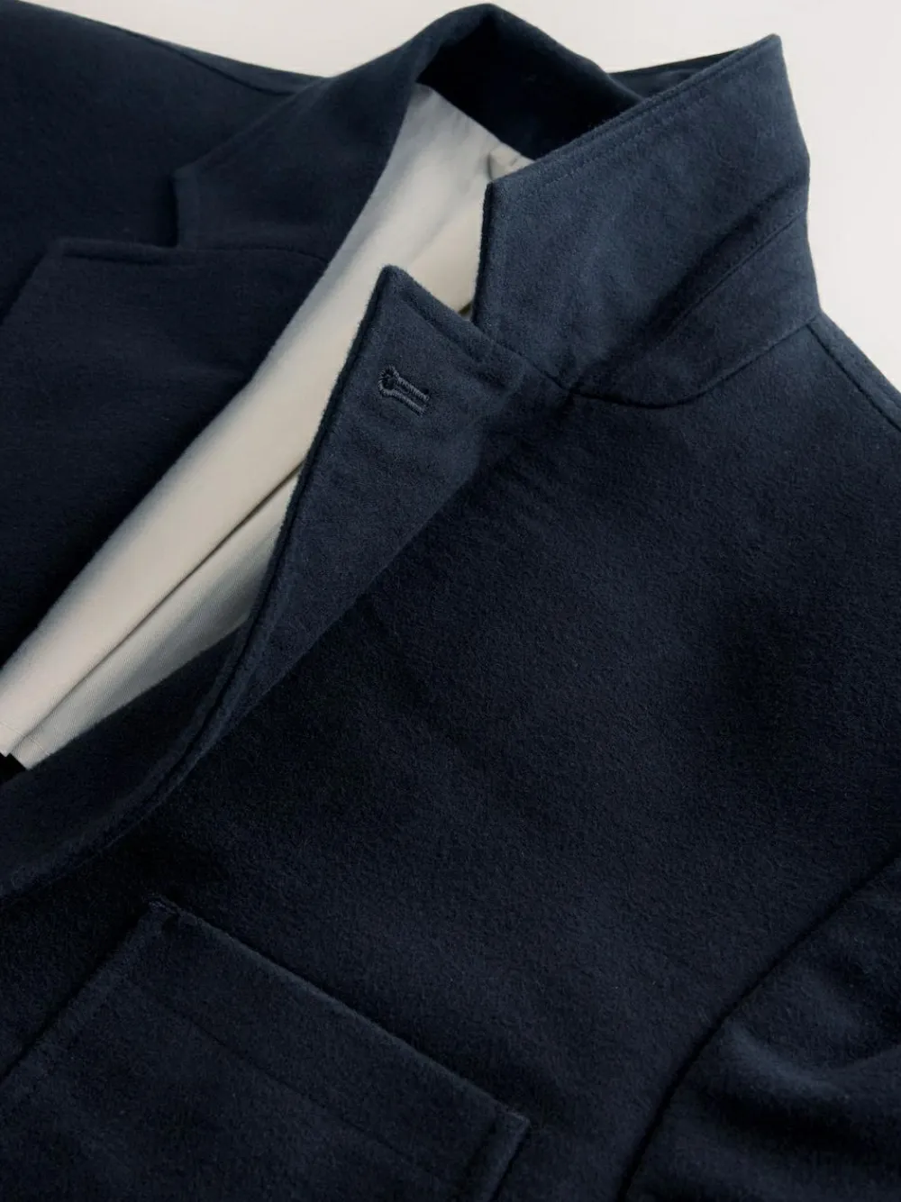 Clearance Next Relaxed Fit Cotton Suit Jacket Navy Blue