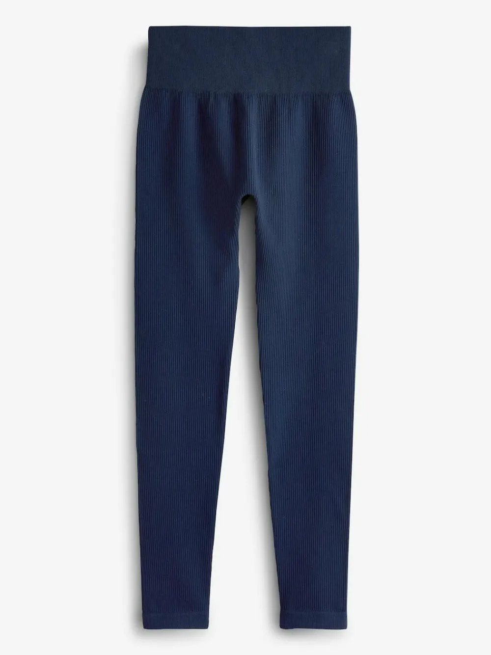 Online Next Navy Blue Ribbed Seamless High Waist Leggings