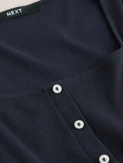 Next Short Sleeve Jersey Button Through Maxi Dress^Women Dresses|Occasion Dresses