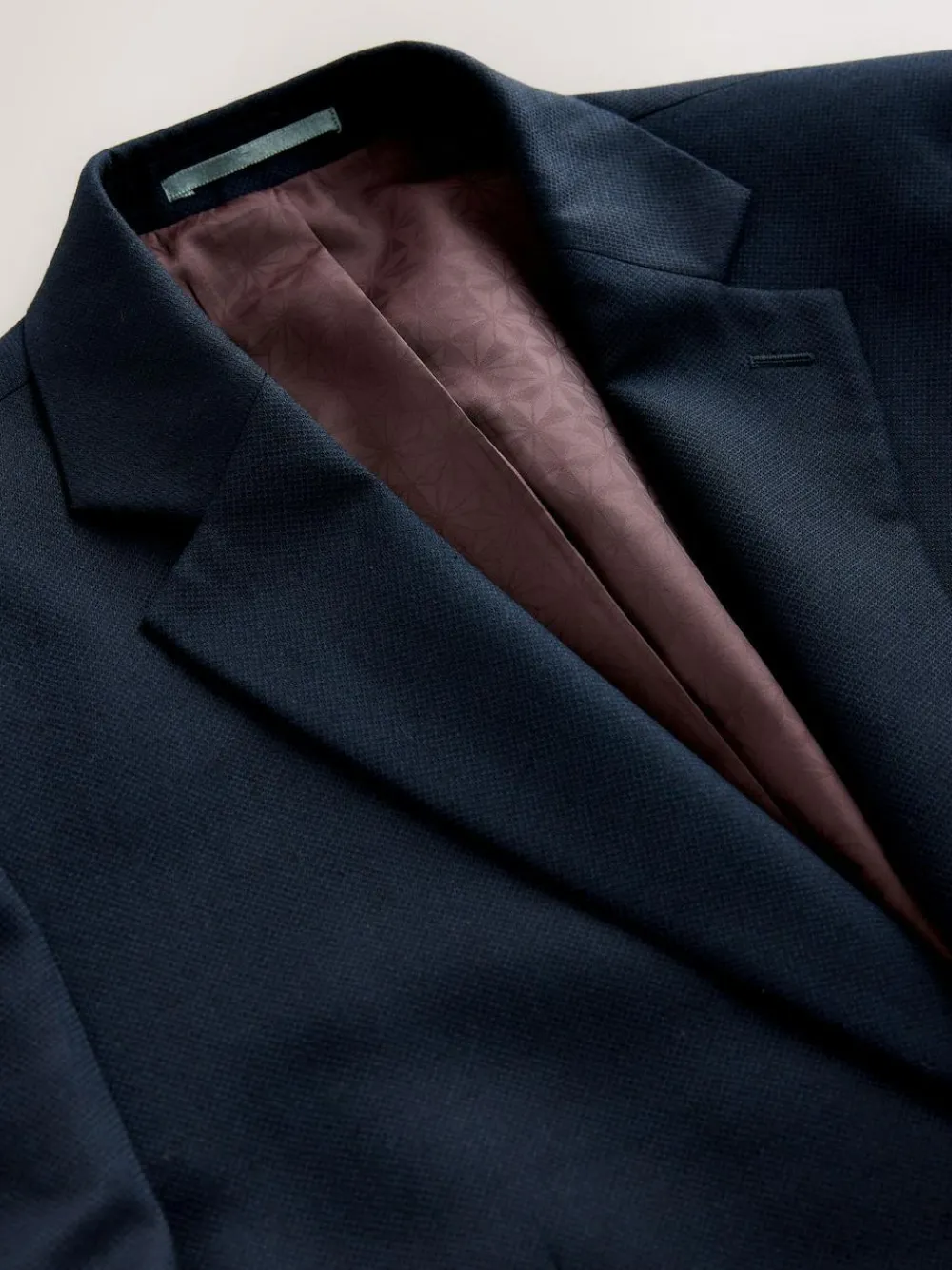 Next Skinny Fit Textured Suit Jacket^ Blue Suits