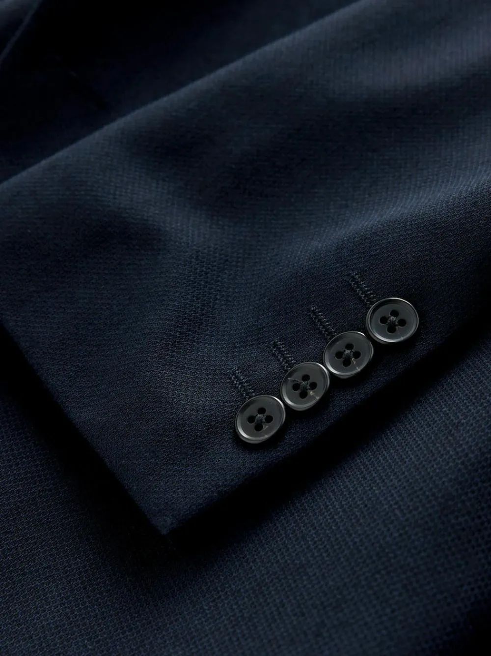 Next Skinny Fit Textured Suit Jacket^ Blue Suits