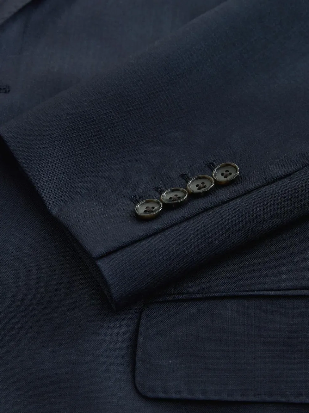 Outlet Next Slim Fit Signature Nova Fides 100% Italian Wool Suit Jacket Navy Blue