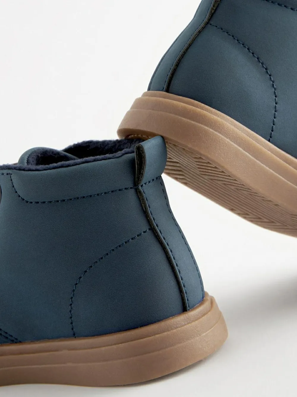 Discount Next Standard Fit (F) Warm Lined Touch Fastening Boots Navy Blue