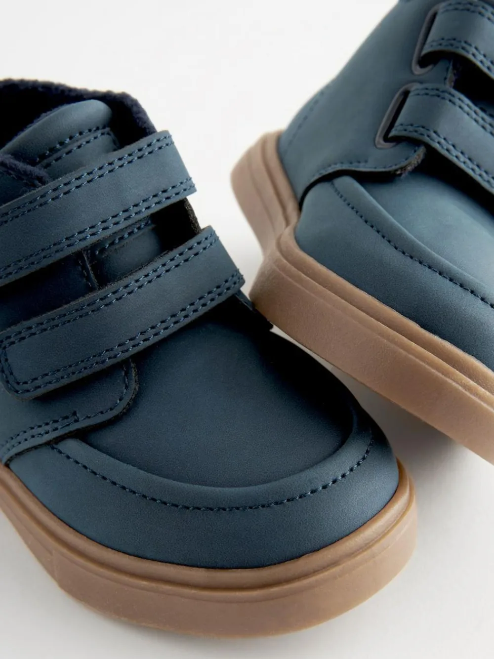 Discount Next Standard Fit (F) Warm Lined Touch Fastening Boots Navy Blue